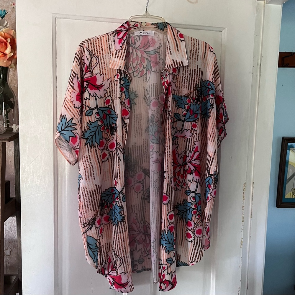 CUPSHE button-down beach coverup 🏖️
